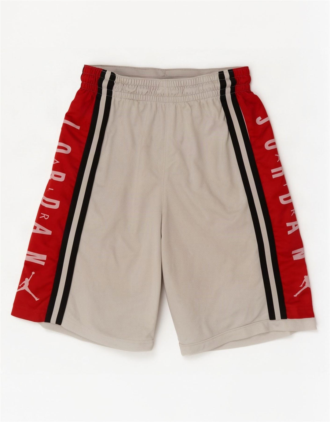 Jordan Mens Graphic Sport Shorts Médio Branco Colorblock Poliéster