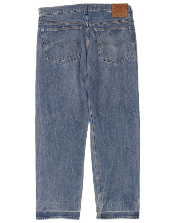 Calça jeans masculina Levi's 501 Straight W38 L29 azul algodão