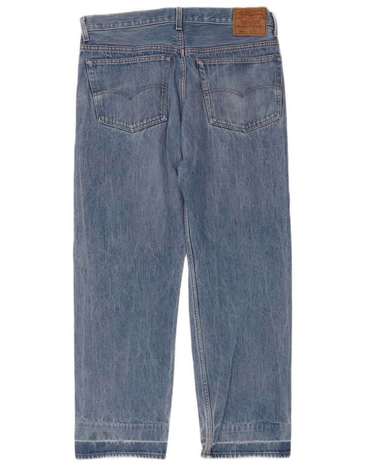 Calça jeans masculina Levi's 501 Straight W38 L29 azul algodão