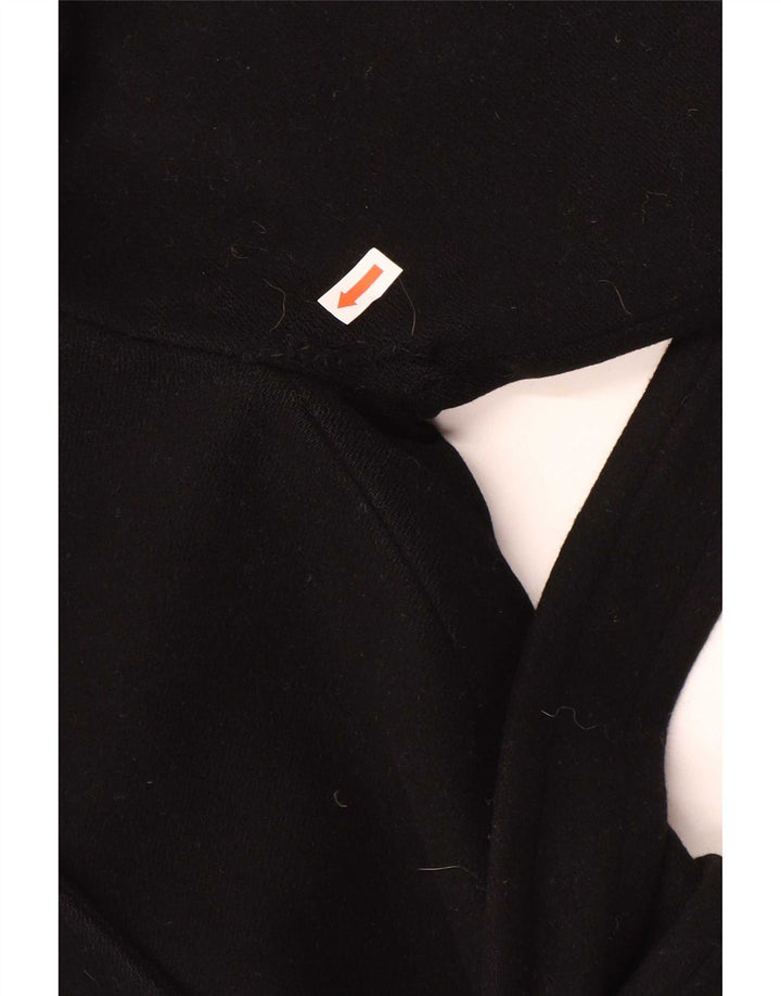 Casaco feminino duplo breasted Lineaemme UK 8 pequeno lã preta