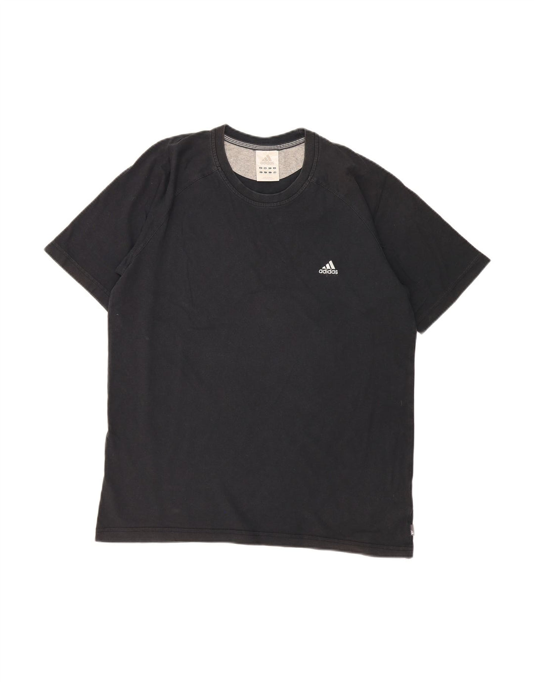 Camiseta masculina Adidas grande algodão preto