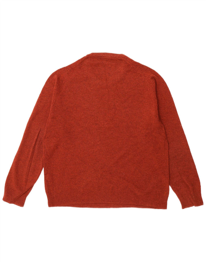 Suéter masculino MARKS & SPENCER com ajuste regular e gola redonda, médio marrom
