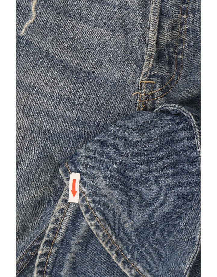 Jack & Jones Mens Tim Distressed Slim Jeans W32 L34 Azul Algodão