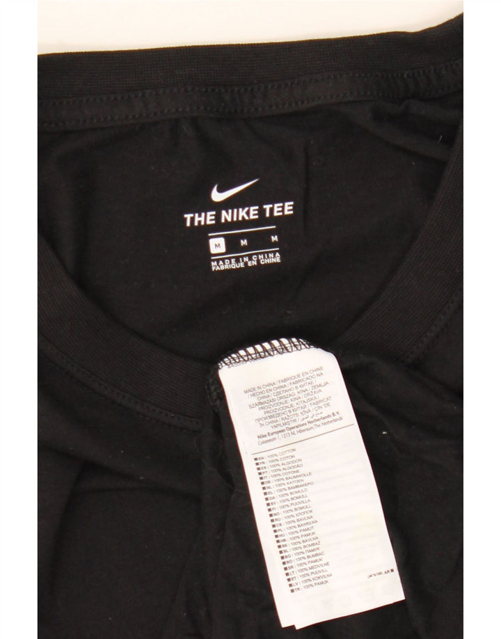 Camiseta Nike masculina gráfica Top médio algodão preto