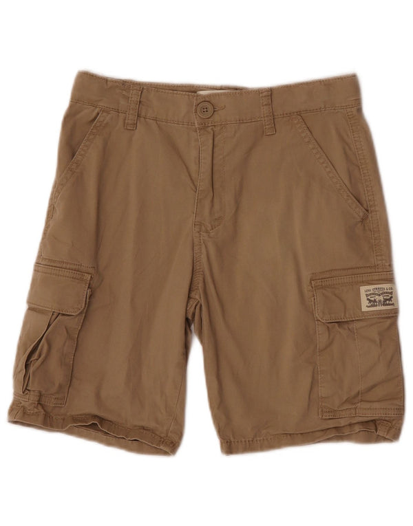 Shorts cargo relaxados para meninos Levi's 11-12 anos W26 algodão bege