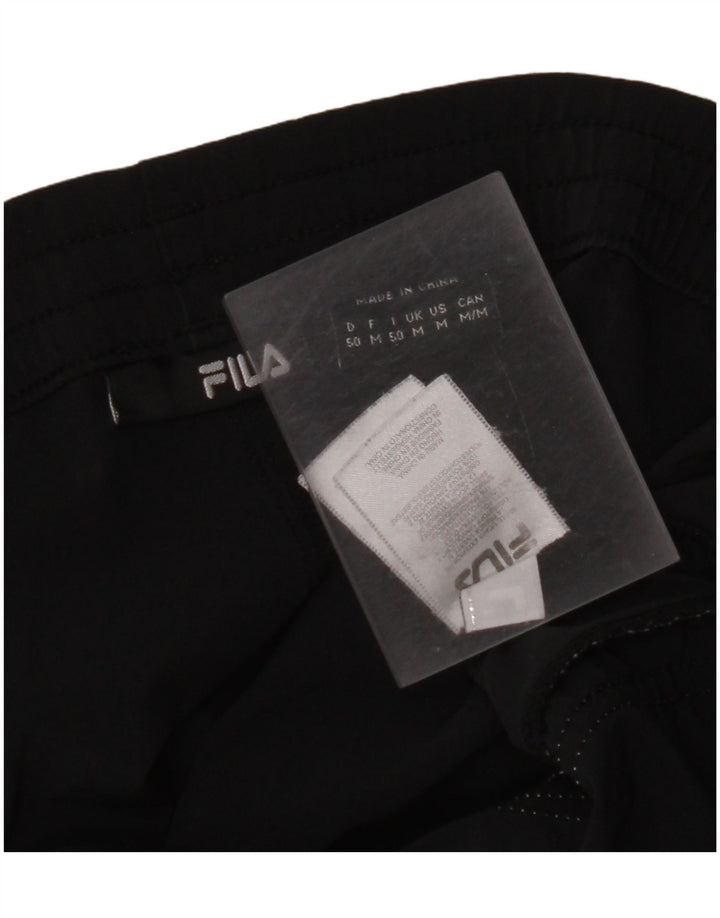 FILA Mens Sport Shorts Médio Poliéster Preto