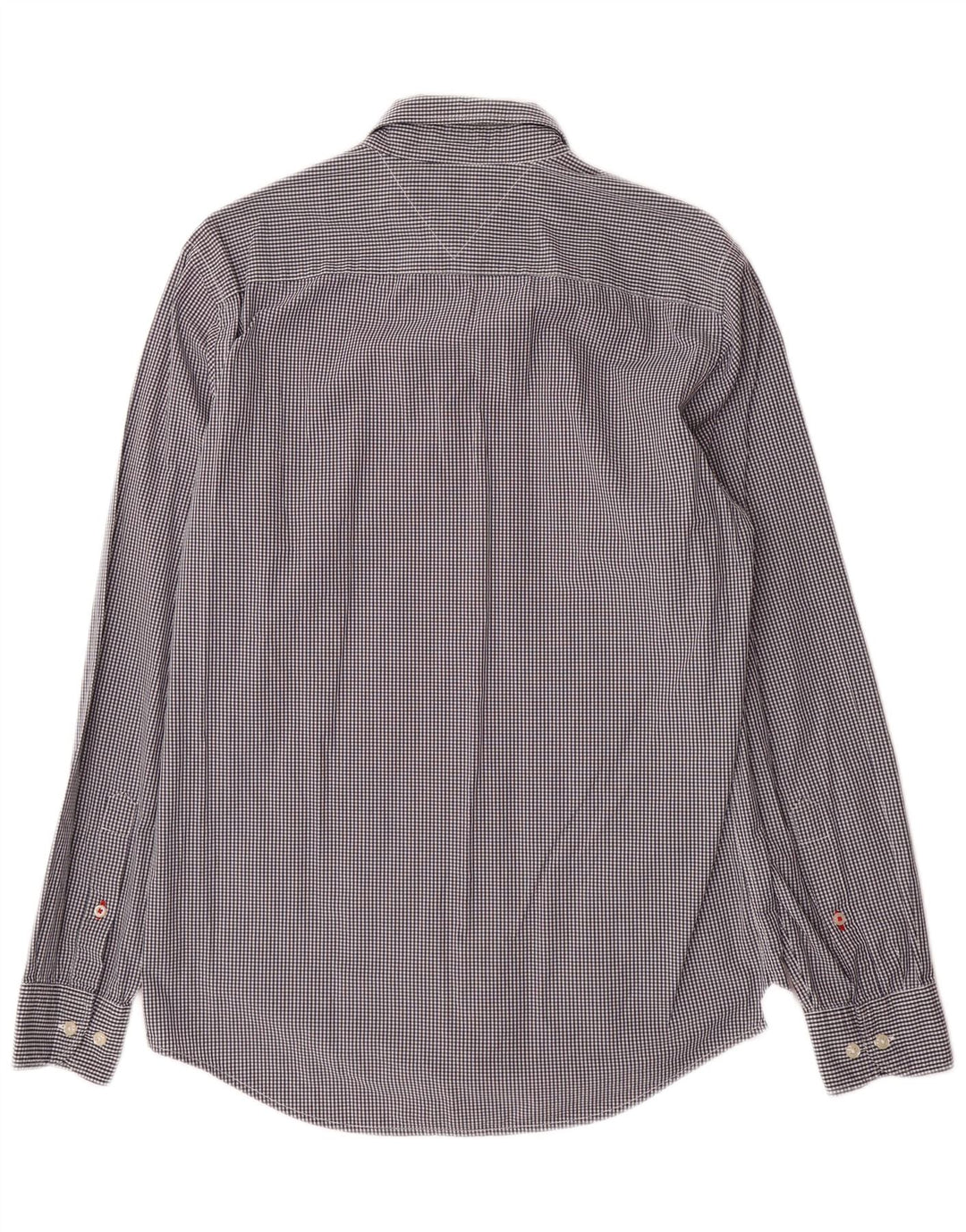 Camisa masculina Tommy Hilfiger Regular Fit média preta guingão