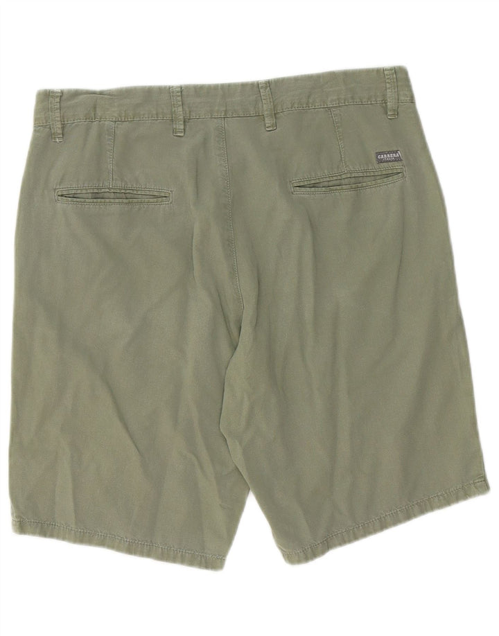 Carrera Mens Chino Shorts IT 48 Médio W33 Algodão Cáqui