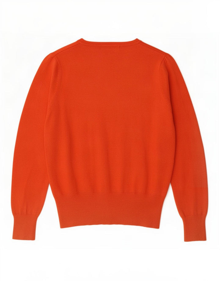 Suéter cardigã feminino Marks & Spencer UK 14 viscose laranja médio