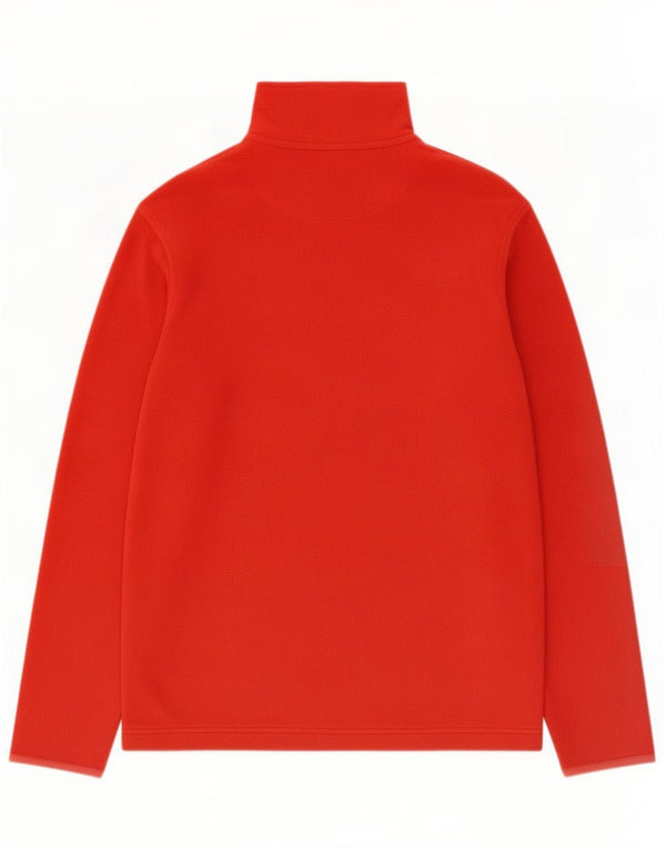 Suéter de lã feminino Lotto com zíper e gola UK 20 2XL poliéster vermelho