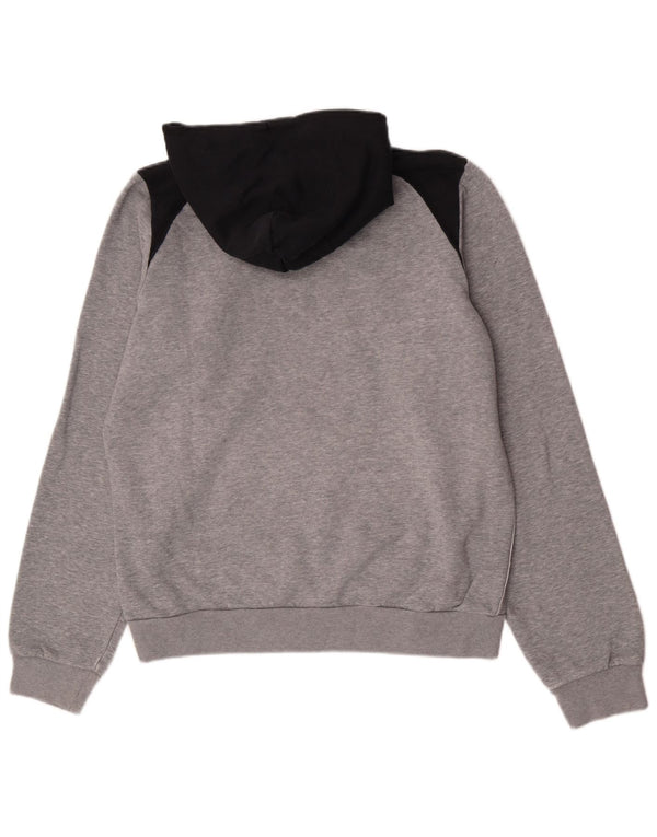 Nike masculino gráfico moletom com capuz Reino Unido 36/38 pequeno cinza colorblock algodão