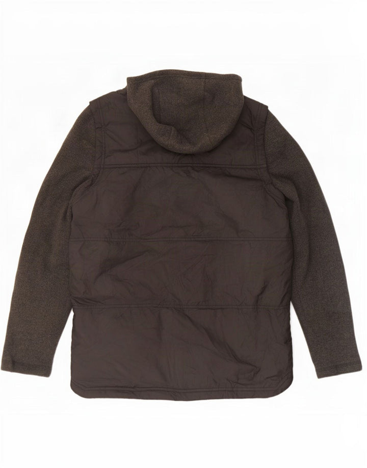 Jaqueta acolchoada com capuz The North Face Boys 12-13 anos grande poliéster preto