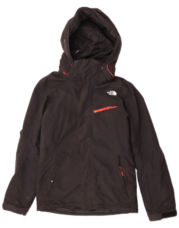 Jaqueta corta-vento masculina com capuz The North Face UK 36 pequena preta de nylon