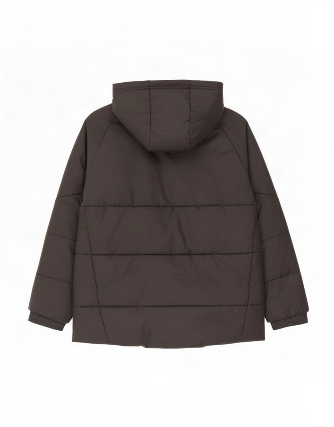 Casaco acolchoado com capuz gráfico Adidas Boys 9-10 anos preto poliéster