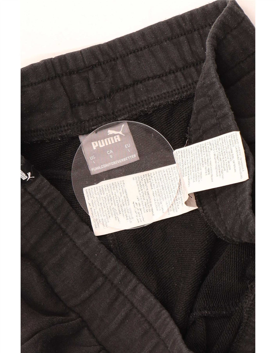 Puma Mens Sport Shorts Grande Algodão Preto