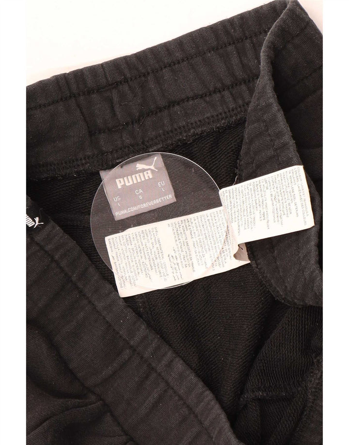 Puma Mens Sport Shorts Grande Algodão Preto