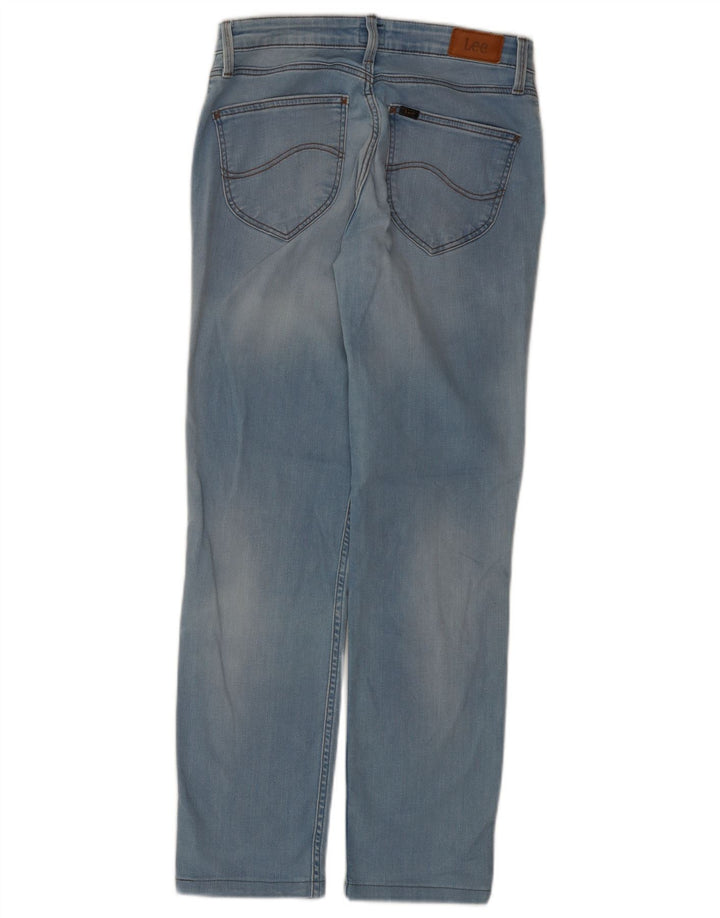 Lee Womens Marion Straight Jeans W29 L28 Azul Algodão