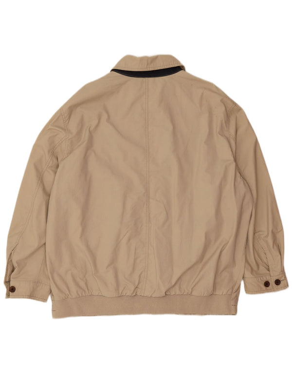 Jaqueta bomber masculina Tommy Hilfiger Reino Unido 44 2XL poliéster bege