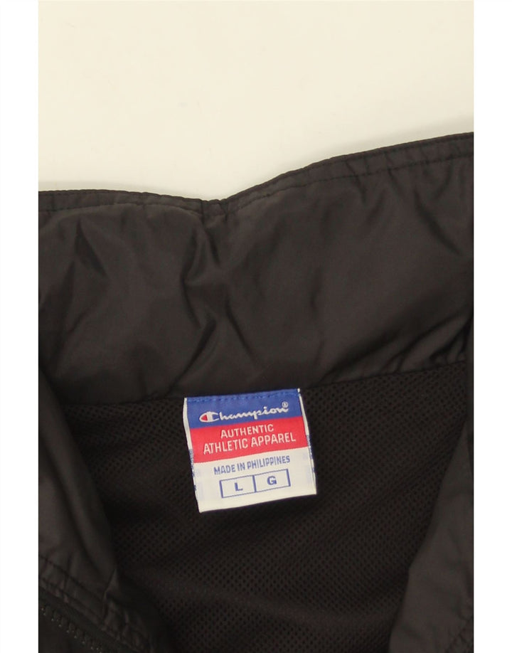 Jaqueta de chuva masculina CHAMPION Graphic UK 40 grande bloco colorido preto