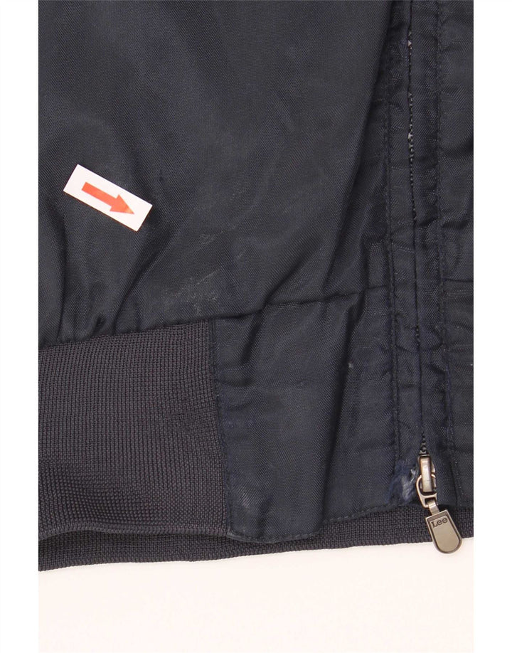 Jaqueta bomber masculina Lee UK 36 pequena. Azul marinho
