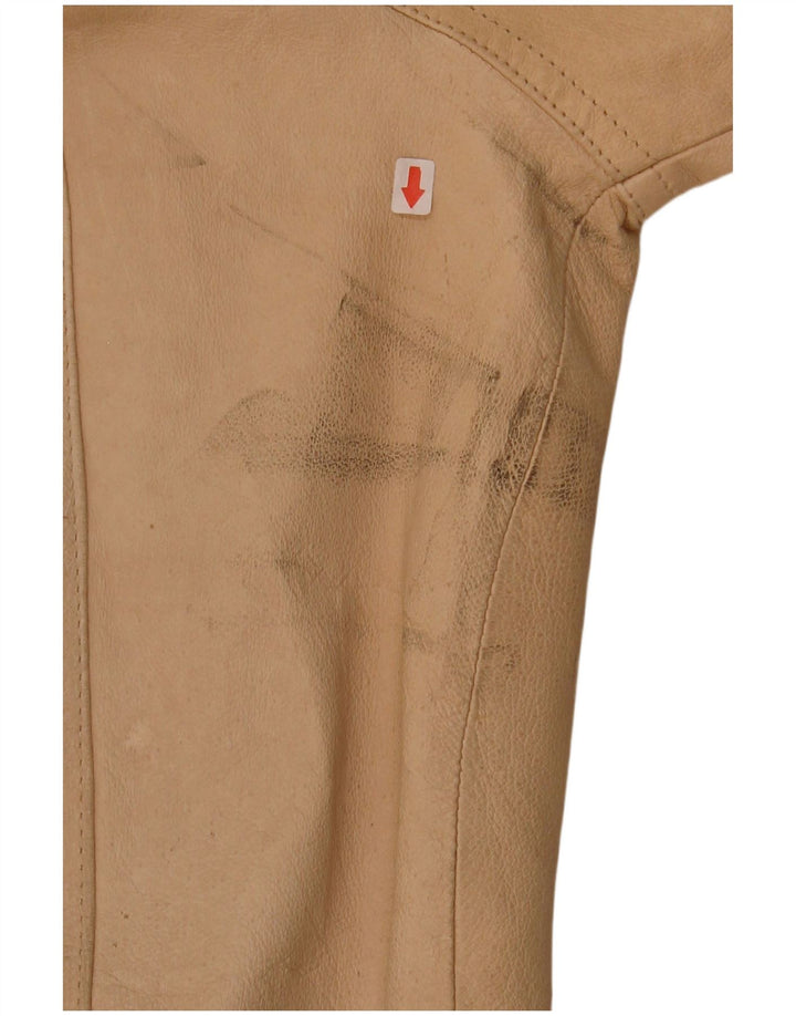 Jaqueta de couro masculina Conbipel IT 50 grande couro bege