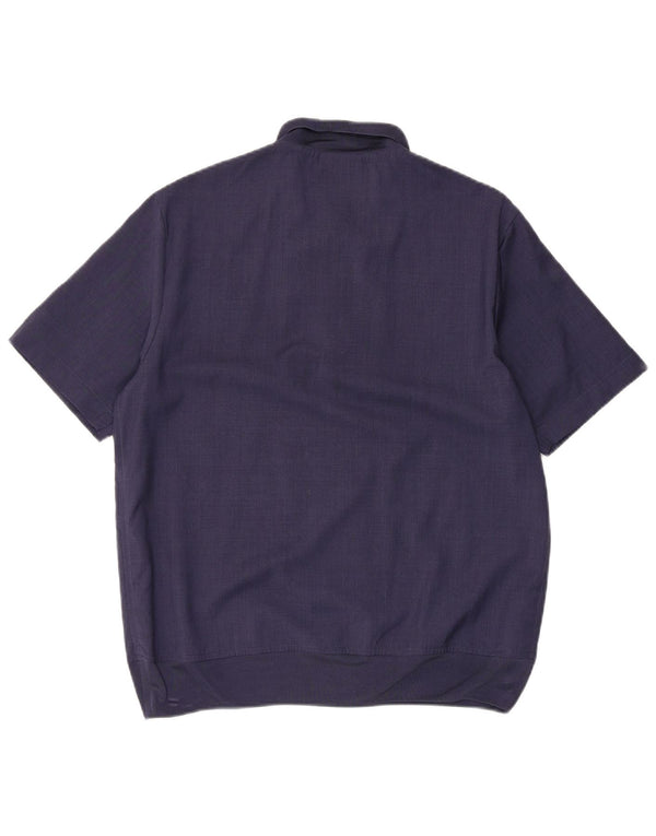 Camisa polo masculina Armani pequena azul marinho