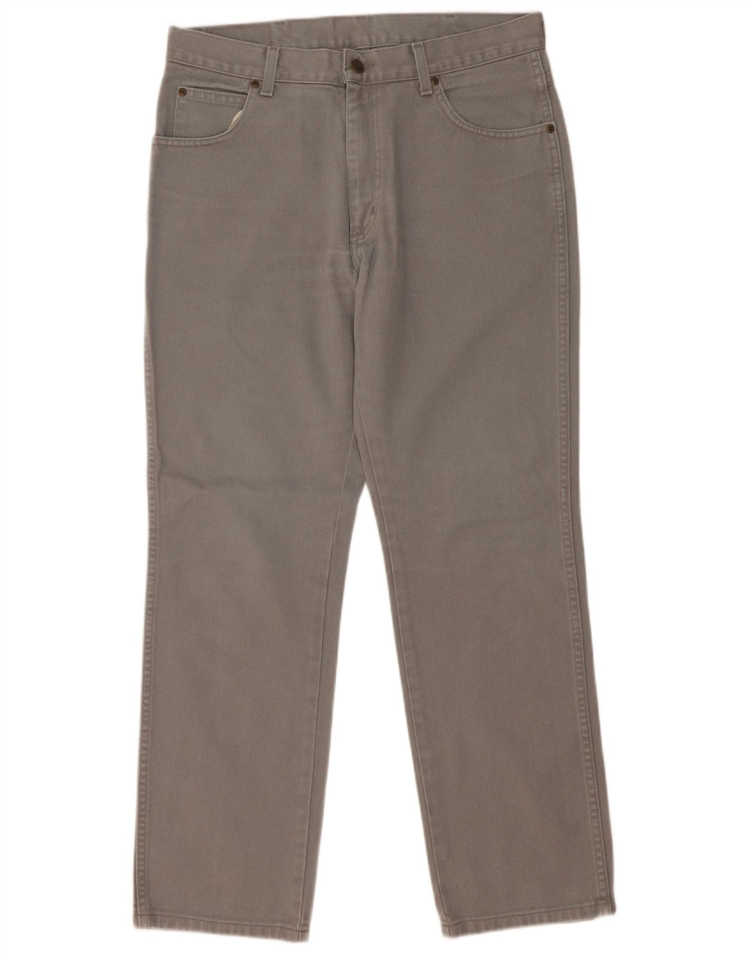 Calça jeans Wrangler masculina regular fit reta W34 L30 algodão cinza