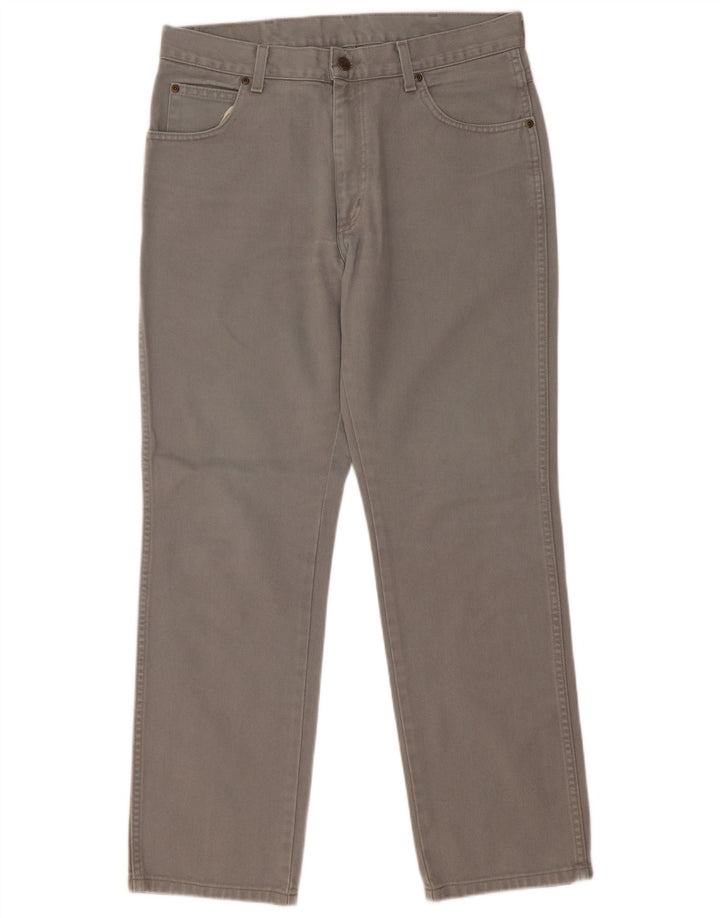 Calça jeans Wrangler masculina regular fit reta W34 L30 algodão cinza