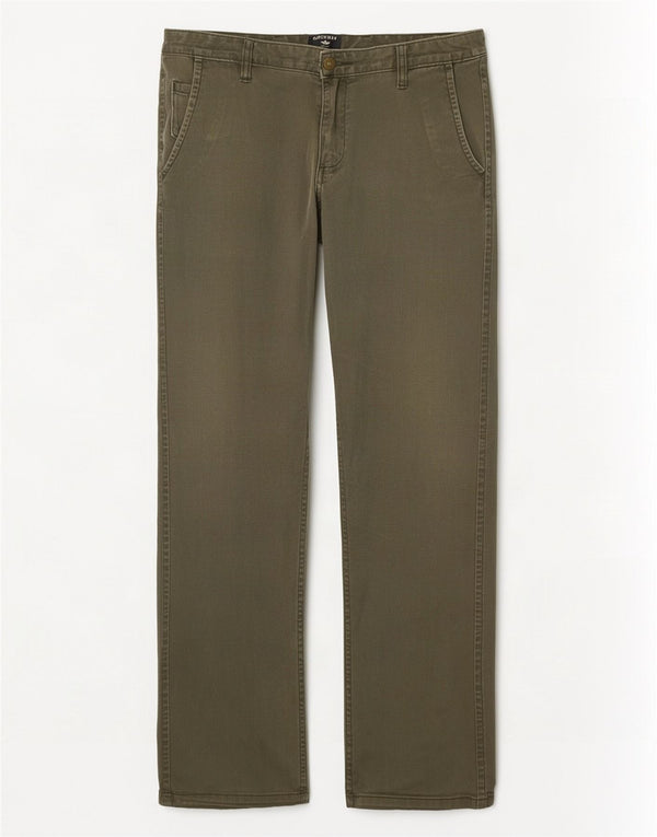 Calças masculinas Dockers Straight Chino W33 L29 Algodão cáqui