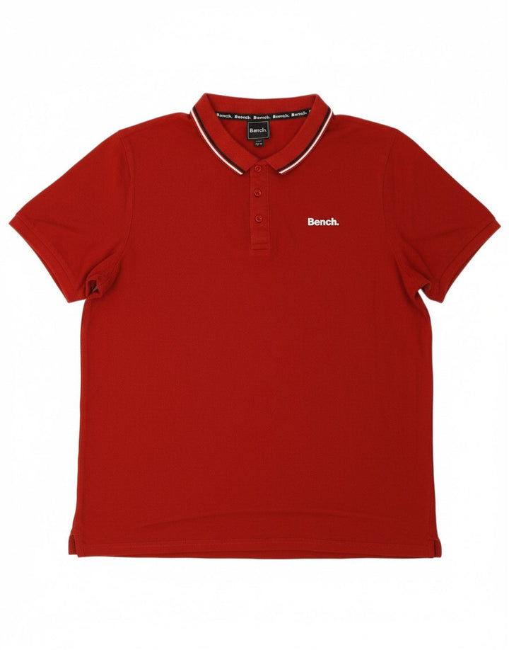 Camisa polo masculina BENCH XL algodão vermelho