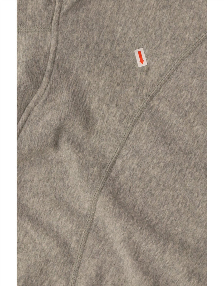 Suéter feminino NIKE com capuz e zíper gráfico oversized UK 10 cinza pequeno