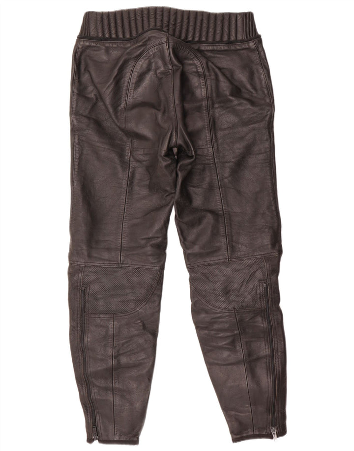 Calça masculina Dainese de couro Moto Racer UE 54 grande W32 L30 preta