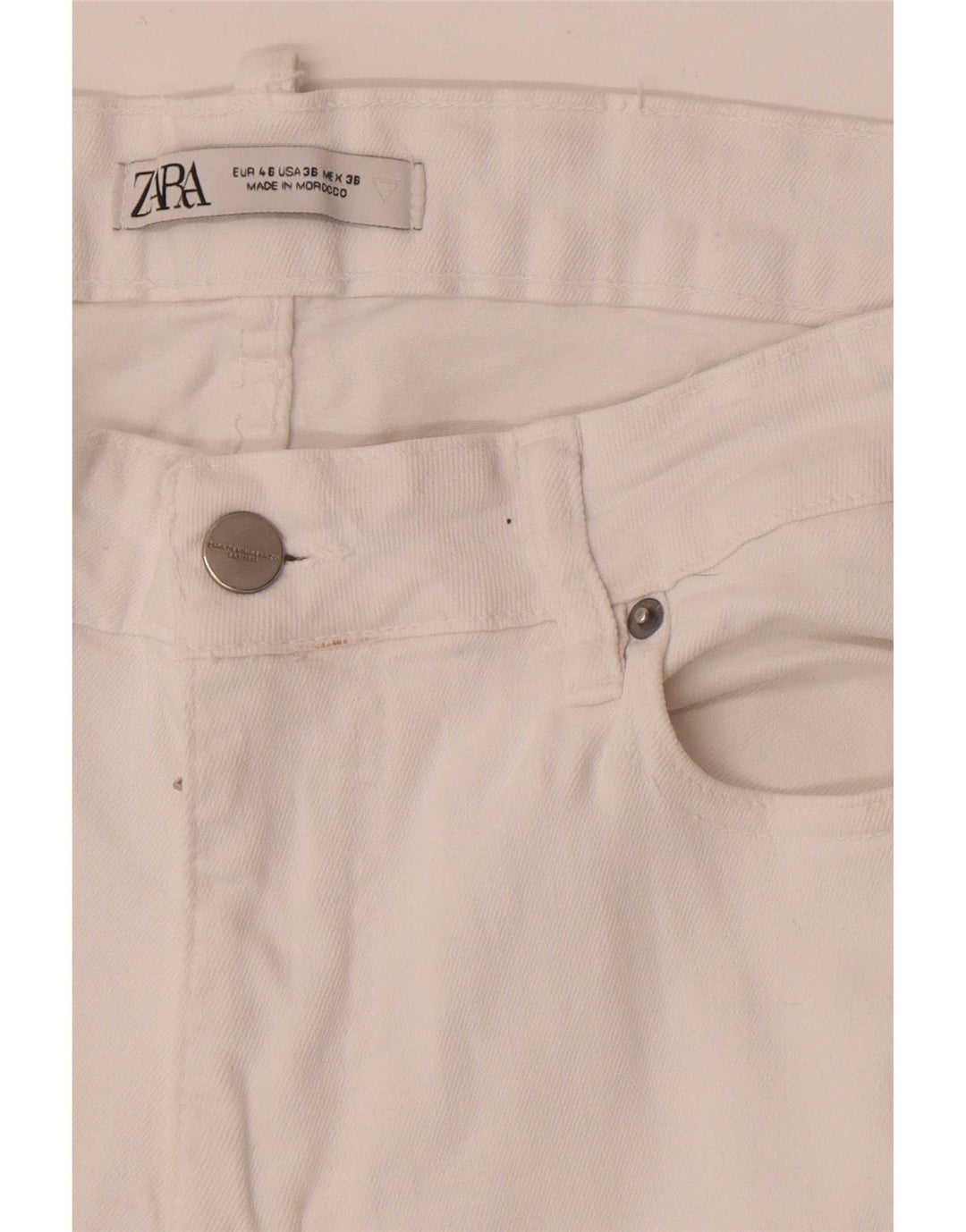 Zara Mens Slim Jeans EU 46 XL W36 L30 Branco