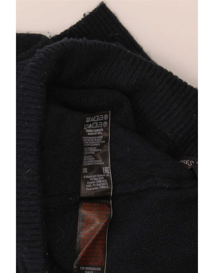 Marks & Spencer Calças de treino femininas Joggers Reino Unido 14 Médio Azul Marinho