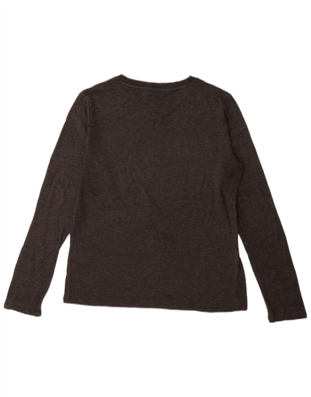 Top feminino ZARA manga comprida UK 18 XL cinza acrílico