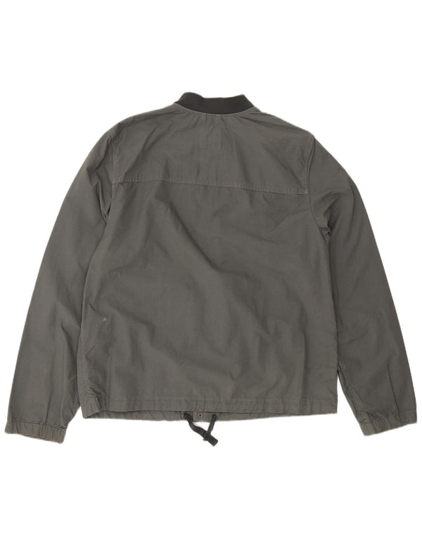 Jaqueta bomber masculina Gap UK 40 grande algodão cinza