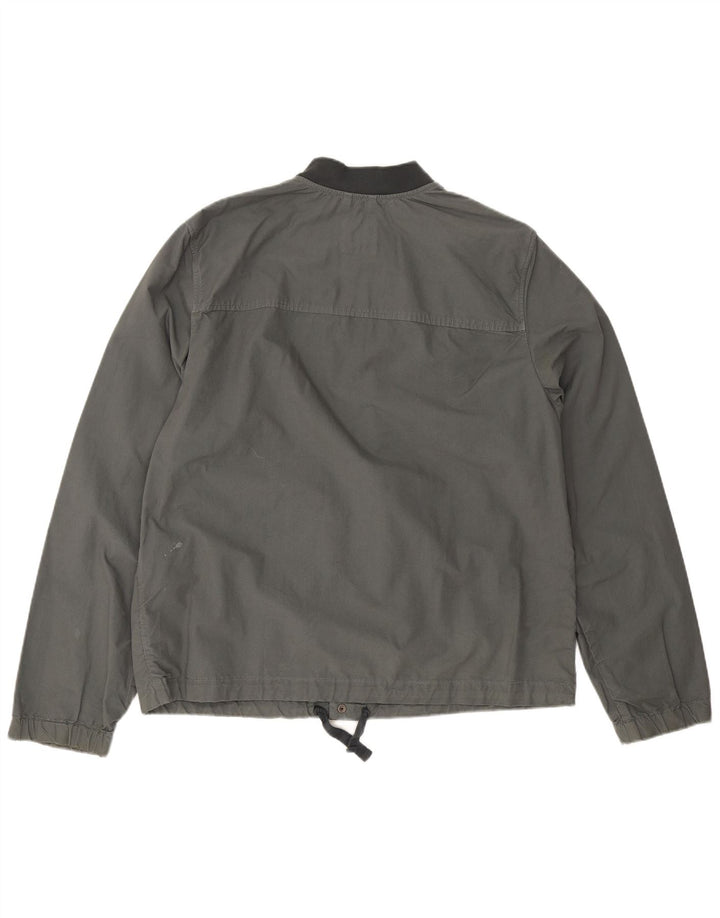 Jaqueta bomber masculina Gap UK 40 grande algodão cinza