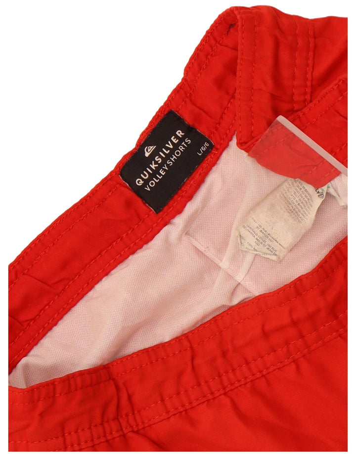 Shorts esportivos masculinos Quiksilver grande poliéster vermelho