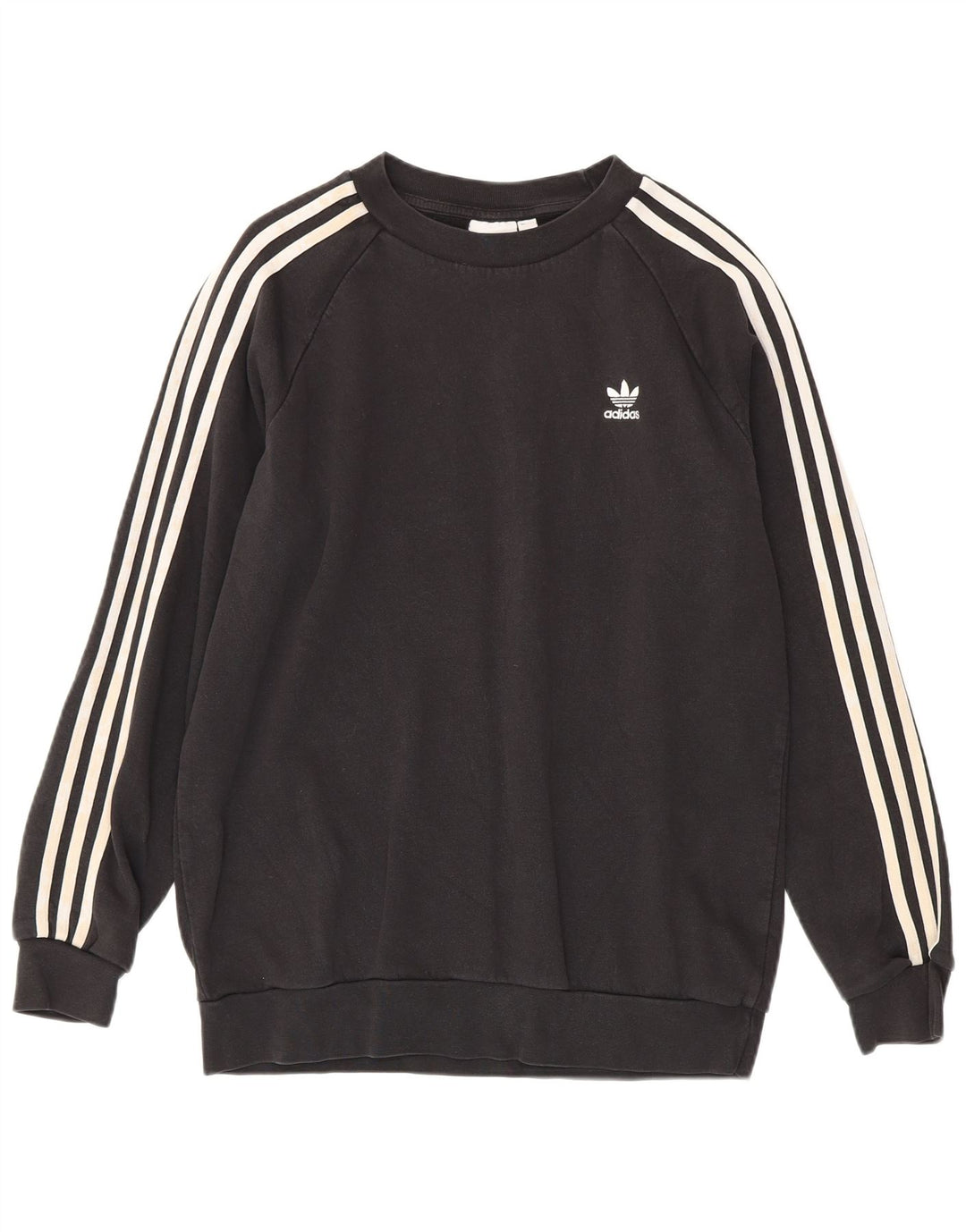 Adidas Mens Moletom Jumper Médio Algodão Preto