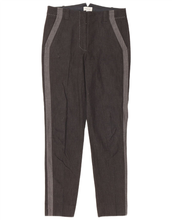 Calça Chino Feminina JIGSAW UK 10 Pequena W30 L29 Preto Colorblock