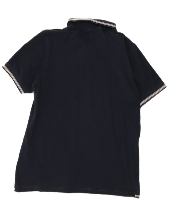 Camisa polo masculina Marlboro Classics Slim Fit grande azul marinho