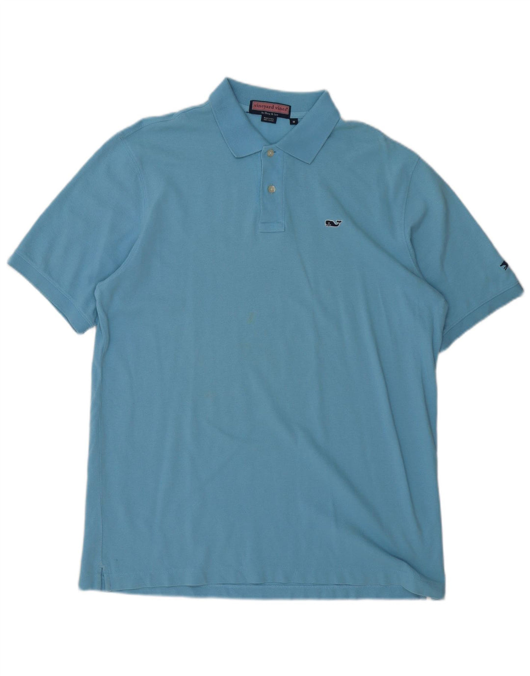 Camisa polo masculina VINEYARD VINES algodão azul médio