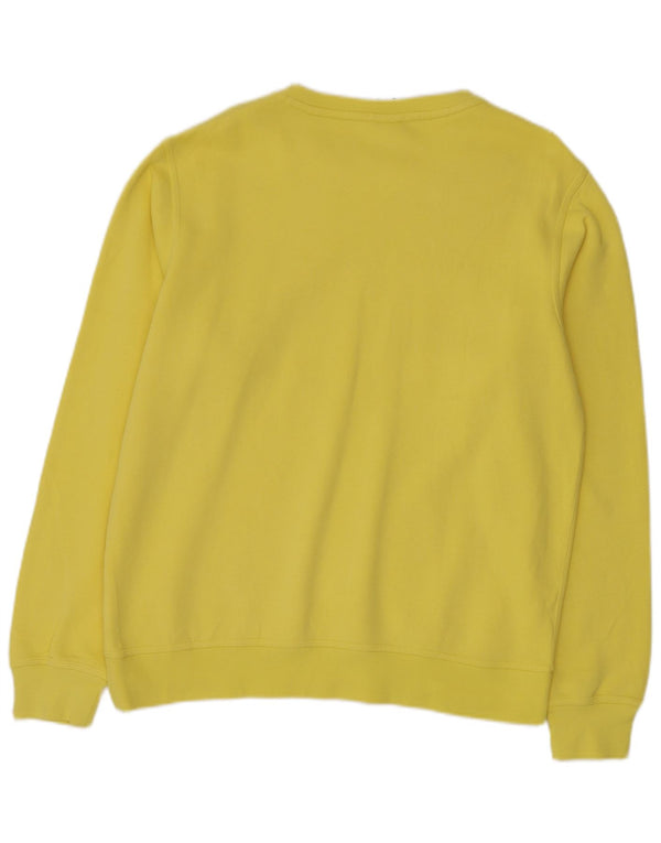 Moletom masculino NIKE Jumper grande algodão amarelo