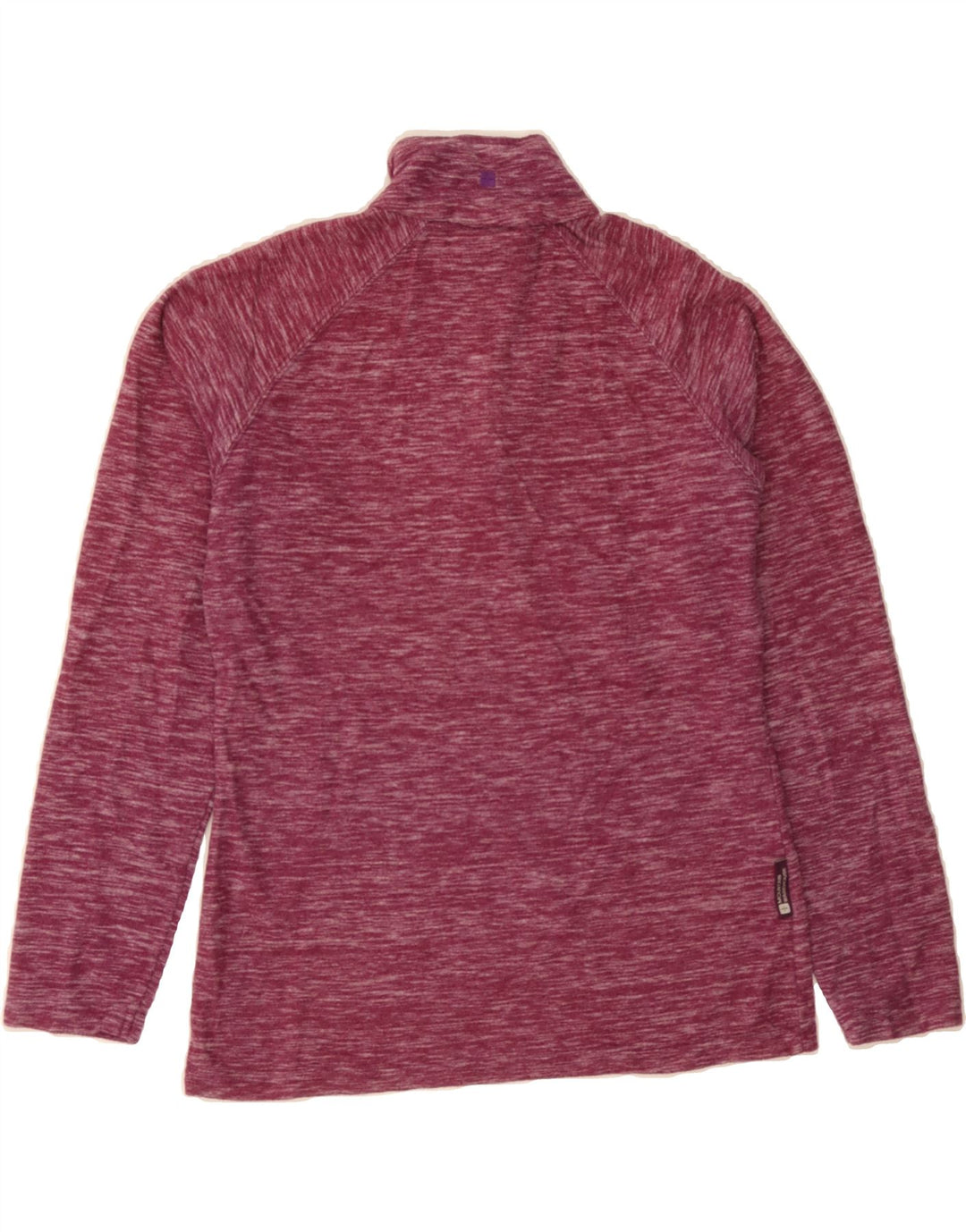 MOUNTAIN WAREHOUSE Womens Fleece Jumper UK 12 Medium Burgundy Flecked Vintage Mountain Warehouse and Second-Hand Mountain Warehouse from Messina Hembry 