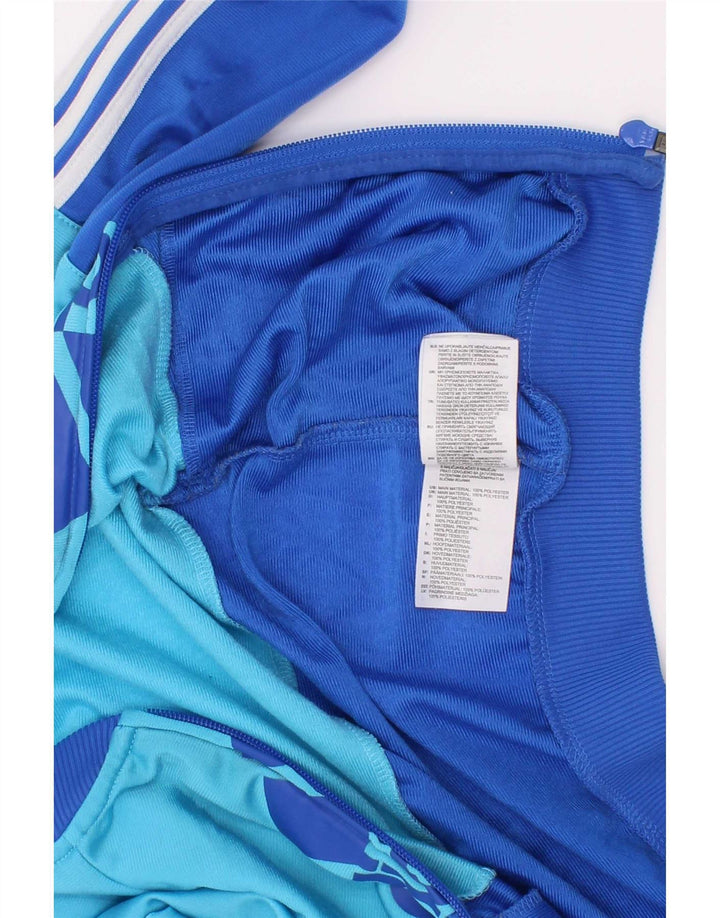 Jaqueta Adidas Boys Graphic Tracksuit Top 2-3 Anos Azul Colorblock