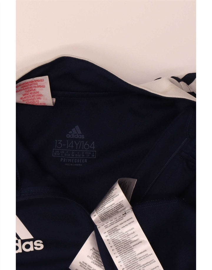 Top de treino Adidas Boys Aeroready 13-14 anos azul marinho