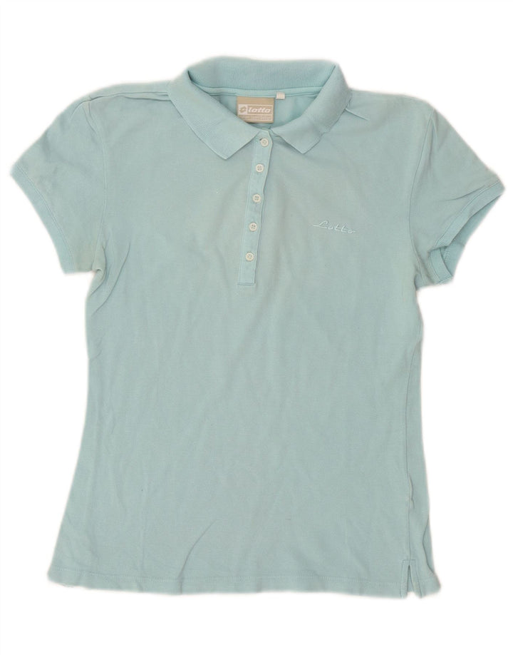 Camisa polo feminina Lotto UK 14 grande azul