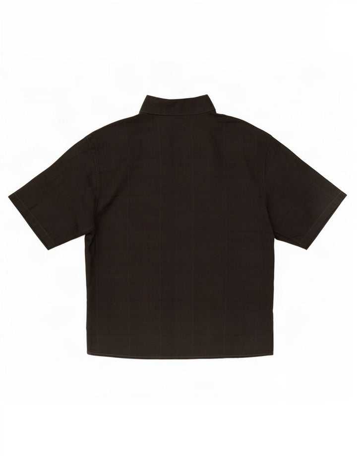 Camisa feminina de manga curta Benetton IT 42 médio preto