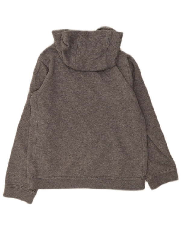 Jumper com capuz Nike Boys 10-11 anos cinza médio algodão