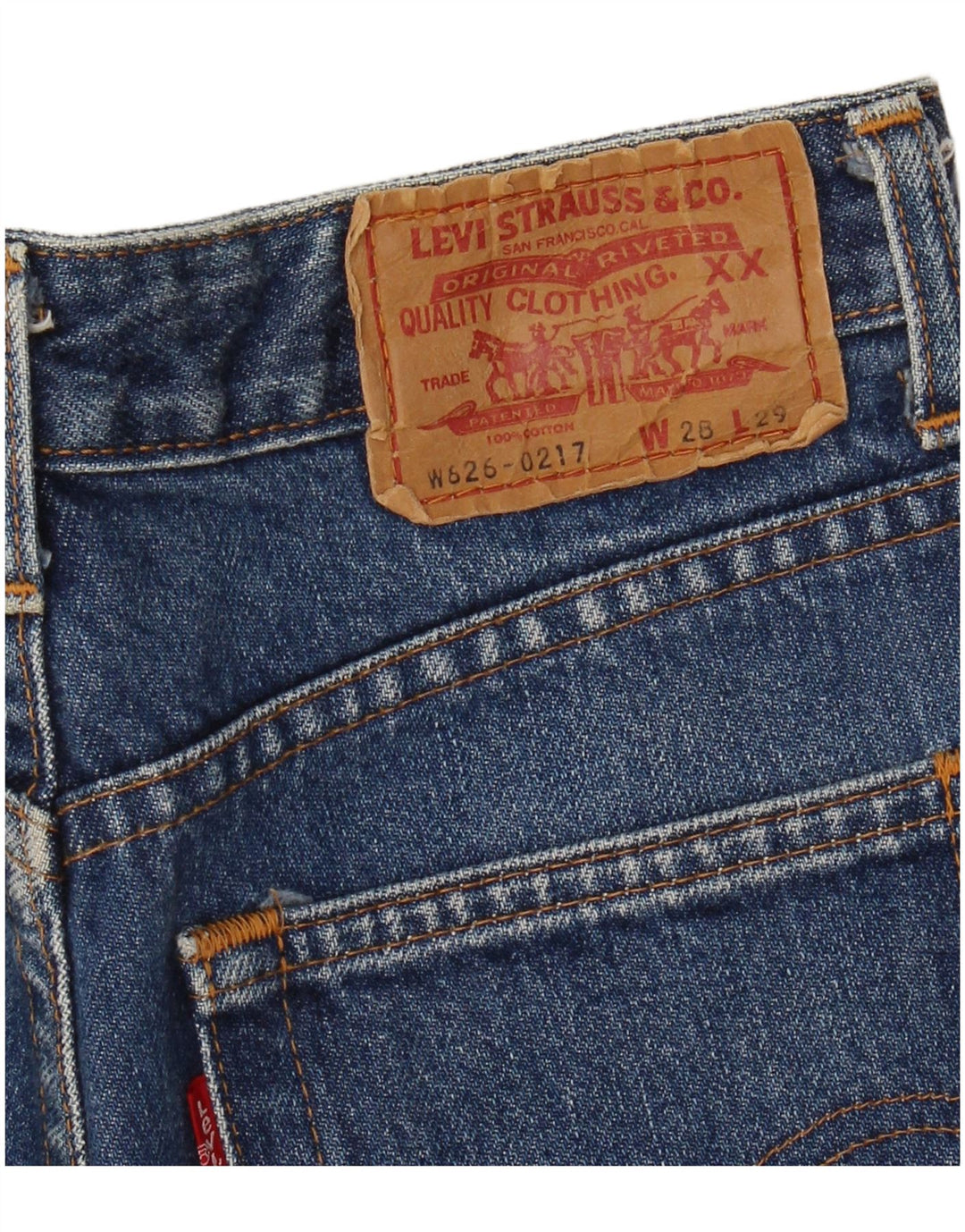 Jeans cônicos masculinos LEVI'S W28 L29 azul